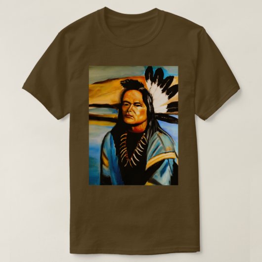 Native American Chief Long T-shirt (Design voorkant)