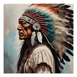 Native American Chief nr. 3 Perfect Poster