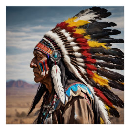 Native American Chief nr. 5 Perfect Poster
