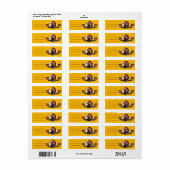 Native American Chief op wilde landschap zonsonder Etiket (Full Sheet)