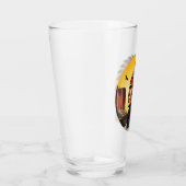 Native American Chief op wilde landschap zonsonder Glas (Rechts)