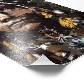 Native American Chief Portrait  kunst Foto Afdruk (Hoek)