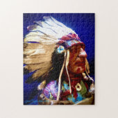 Native American Chief Puzzle Legpuzzel (Verticaal)