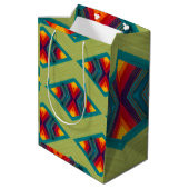 Native American Colorful Repking Pattern Medium Cadeauzakje (Achterkant Gekanteld)