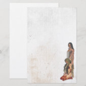 Native American Couple Stationery Briefpapier (Voorkant / Achterkant)