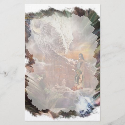 Native American Couple Stationery Briefpapier (Voorkant)