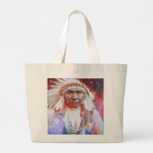 Native American Crazy Horse Grand Sac fourre-tout (Dos)