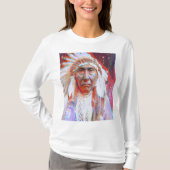 Native American Crazy Horse T-shirt (Voorkant)