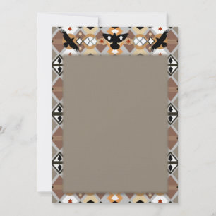 Native American Crow Invitation Kaart