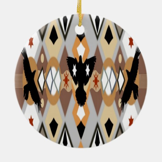 Native American Crow Ornament (Achterkant)