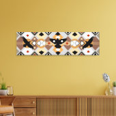 Native American Crow Stretched Canvas Print (Insitu (Woonkamer))