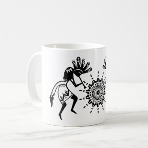 Native American Culture - Sun Dancing Kokopelli 1 Koffiemok