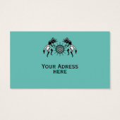 Native American Culture - Sun Dancing Kokopelli 1 Visitekaartje (Achterkant)