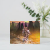 Native American Dancer ROLLING THONDER Briefkaart (Staand voorkant)