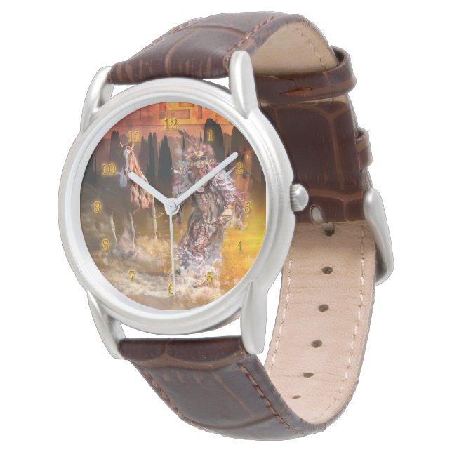 Native American Dancer ROLLING THONDER Horloge (Gekanteld)