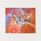 Native American DANCING WOLVES Wandkleed (Voorkant (horizontaal))