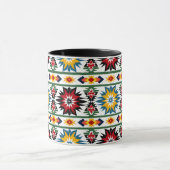 Native American Design - Levendig Starburst patroo Mok (Midden)