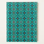 Native American Design, Turquoise/Diamond Pattern Planner (Achterkant)