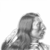 NATIVE AMERICAN DIE CUT DECAL STICKER (Voorkant)