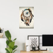 Native American Dreamcatcher Art Print Poster (Thuiskantoor)