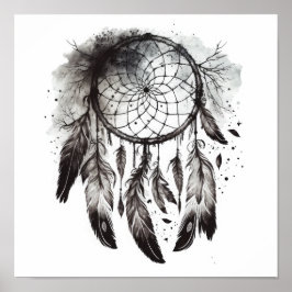 Native American Dreamcatcher Art Print Poster