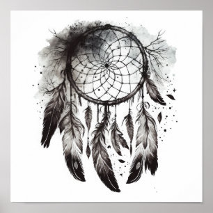 Native American Dreamcatcher Art Print Poster