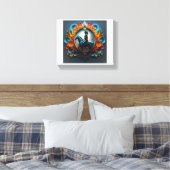 "Native American Dreamscape"Uitgerekt Canvas Print (Insitu (Slaapkamer))