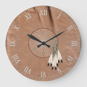 Native American Dreamweaver Wall Clock Grote Klok
