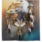 Native American Eagle 02 Douchegordijn (Voorkant)