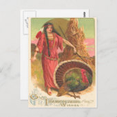 Native American en Turkije Briefkaart (Voorkant / Achterkant)