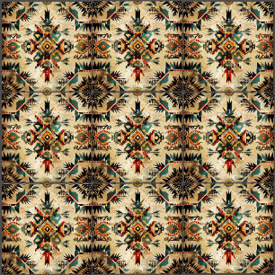 Native American Etnic Art Tribe Pattern  Tegeltje