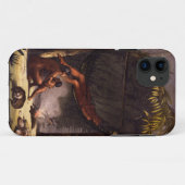 Native American Family under a Leaf Shelter (Colou Case-Mate iPhone Case (Achterkant (horizontaal))