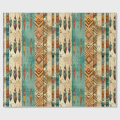 Native American Feather Art Cadeaupapier (Vlak)