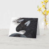 Native American Feather Paard door BiHrLe Kaart (Gele Bloem)