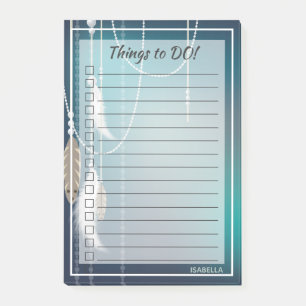 Native American Feathers en Kralen Wat te doen Post-it® Notes