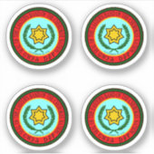 Native American Flag Eastern Band Cherokee Nation Sticker (Voorkant)