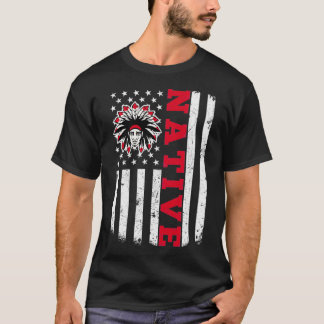 Native American Flag for Native American (2) T-shirt