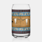 Native American Gecko Lizard Blikvorm Glas (Links)