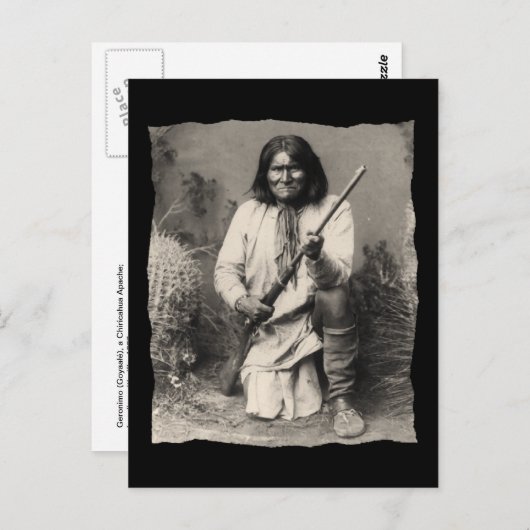  Native American Geronimo Apache Briefkaart (Voorkant / Achterkant)