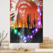 Native American Ghost Dance Poster (Keuken)