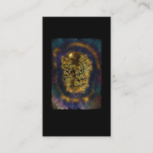 Native American Girl Galaxy Howling Wolf Visitekaartje