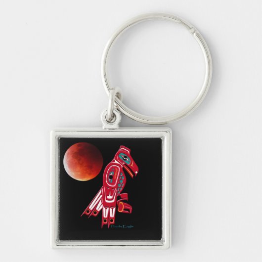 Native American HAIDA EAGLE Key-Chain Collectie Sleutelhanger (Voorkant)