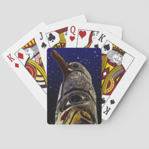 Native American Haida Totem Pole Card Deck Speelkaarten