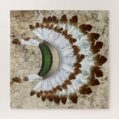 Native American Headdress Puzzle Legpuzzel (Horizontaal)