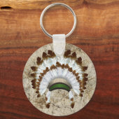 Native American Headdress Sleutelhanger (Voorkant)