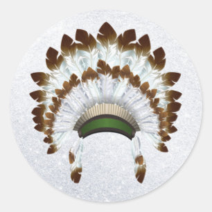 Native American Headdress Stickers