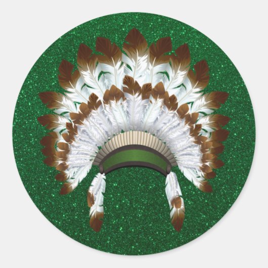 Native American Headdress Stickers (Voorkant)
