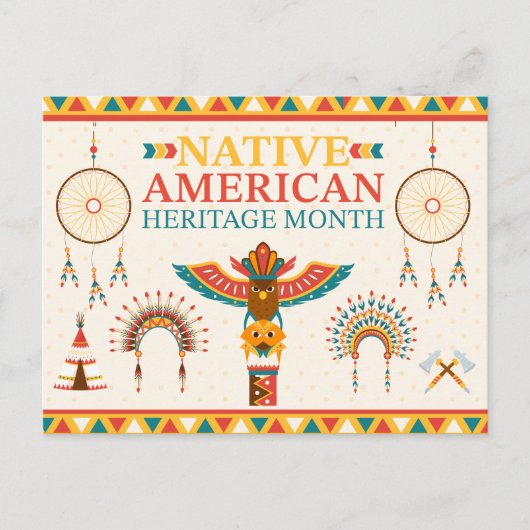 Native American Heritage Month 2025 Briefkaart (Voorkant)