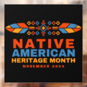 Native American Heritage Month 2025 Raamsticker (Vel 2)