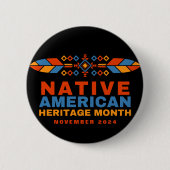 Native American Heritage Month 2025 Ronde Button 5,7 Cm (Voorkant)